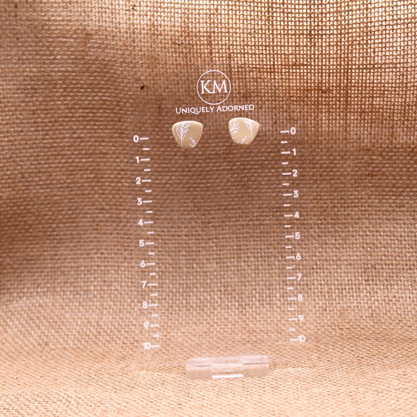 Lainey Stud - Polymer Clay earrings & Studs | Genuine leather natural pearl jewelry - km-uniquely-adorned