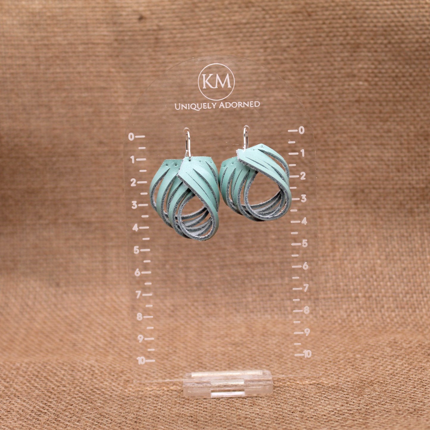 Genuine Leather Twist Dangle