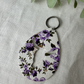 Longhorn Teardrop Pendant Keychain