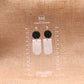 Finnley Dangle - Polymer Clay earrings & Studs | Genuine leather natural pearl jewelry - km-uniquely-adorned