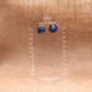 Ginko Stud - Polymer Clay earrings & Studs | Genuine leather natural pearl jewelry - km-uniquely-adorned