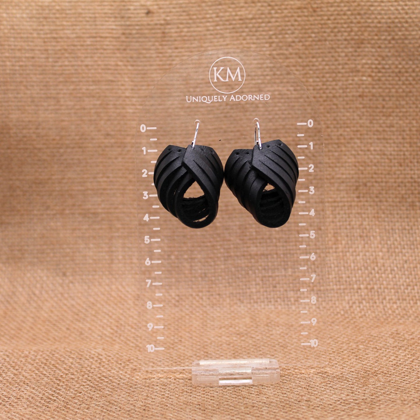 Genuine Leather Twist Dangle
