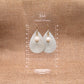 Pearl Charm Dangle - Polymer Clay earrings & Studs | Genuine leather natural pearl jewelry - km-uniquely-adorned